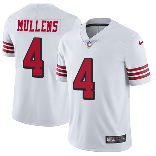 San Francisco 49ers Limited White Men Nick Mullens NFL Jersey #4 Rush Vapor Untouchable